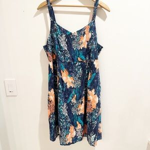EUC blue floral maternity sundress from Old Navy large